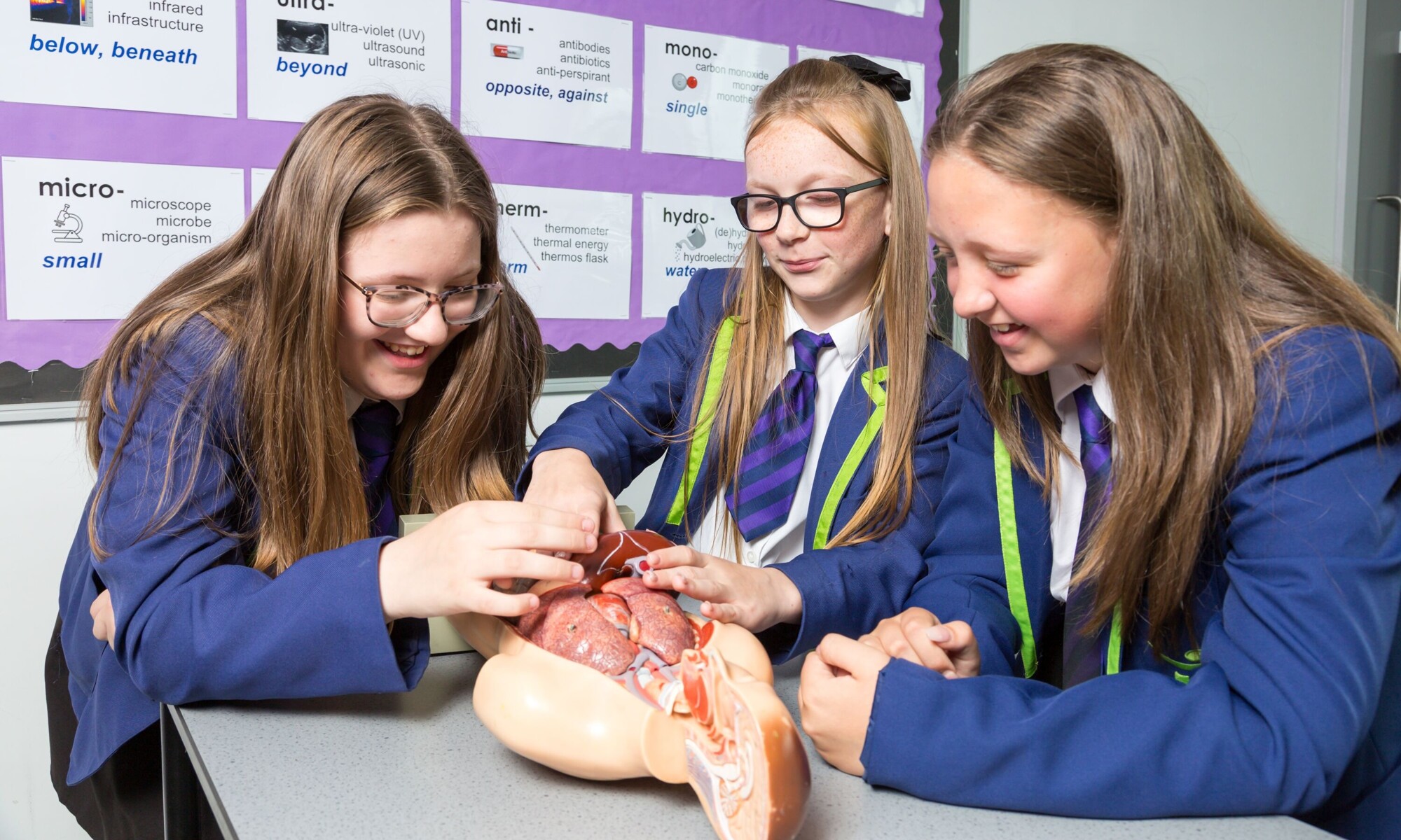Manchester Enterprise Academy Students in Science Class